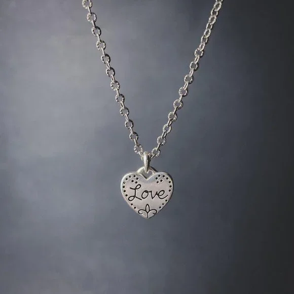 Brighton Valentine's Love Heart Charm Necklace - Picture 1 of 7